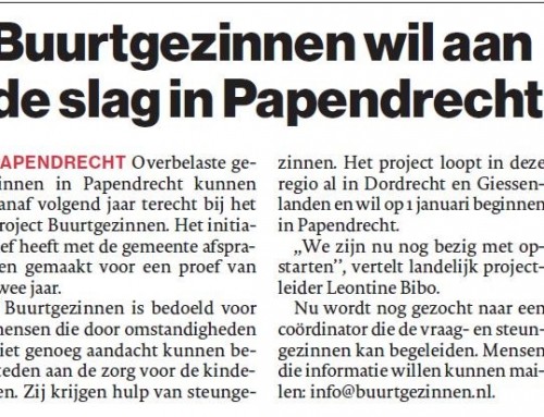 Buurtgezinnen wil aan de slag in Papendrecht – AD De Dordtenaar