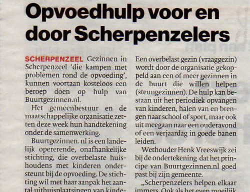 Opvoedhulp voor en door Scherpenzelers – AD Amerfoortse Courant