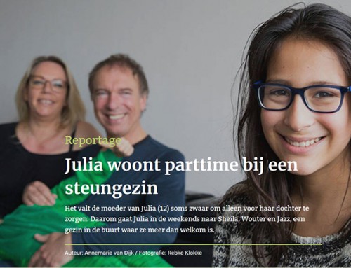 Julia woont parttime bij een steungezin – Augeo Magazine