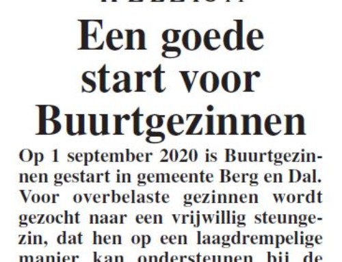 Een goede start voor Buurtgezinnen – Rozet