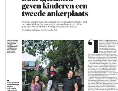 Buurtgezinnen geven kinderen een tweede ankerplaats – De Volkskrant