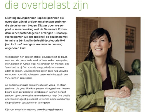 Buurtgezinnen steunt ouders die overbelast zijn – Stadskrant