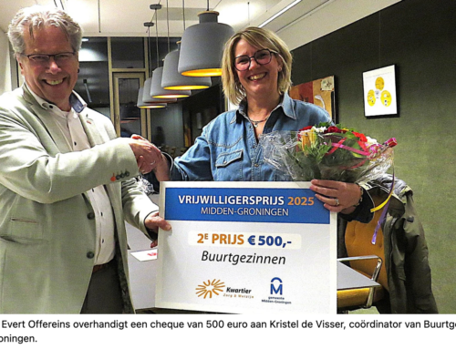 Gemeentelijke vrijwilligersprijs voor Buurtgezinnen