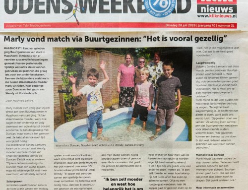 Marly vond match via Buurtgezinnen: “Het is vooral gezellig” – Udens Weekblad
